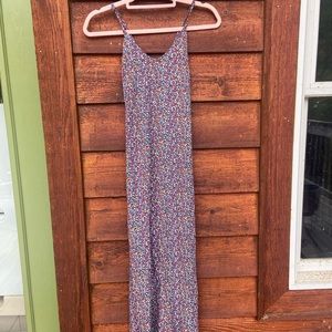 Old navy multi floral maxi dress size small